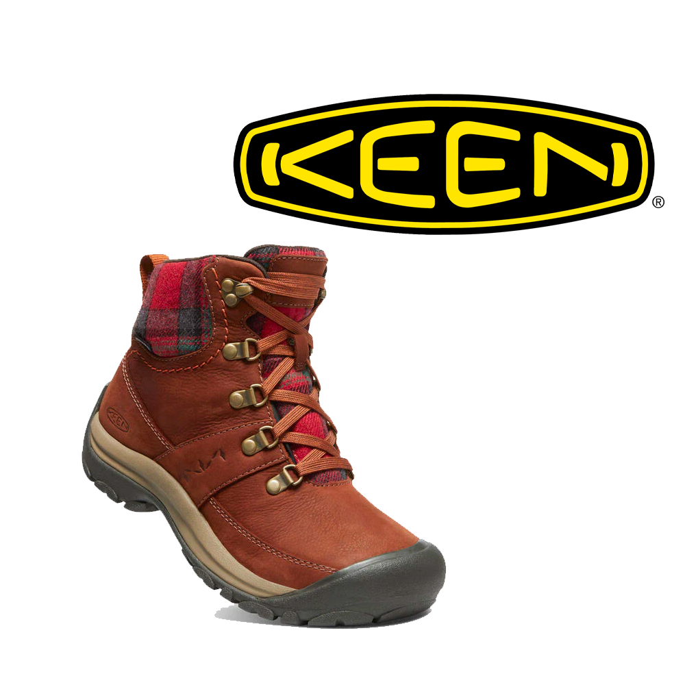Keen Women s Kaci III Winter Mid WP Tortoise Shell Red Plaid 8