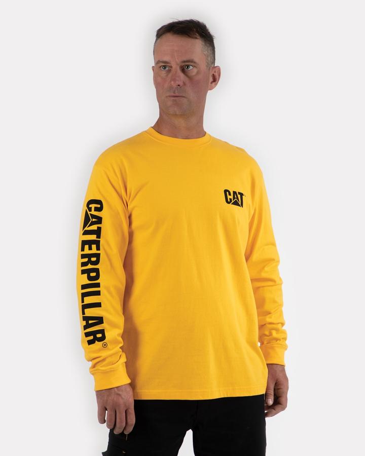 CATERPILLAR Men's Trademark Banner Long Sleeve T-Shirt 1510034