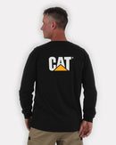 Camiseta de manga larga con bolsillo de marca registrada CATERPILLAR para hombre 1510053