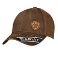 ARIAT Shield Logo Oilskin Cap ,Brown