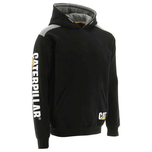 Sudadera con capucha y panel con logotipo de CATERPILLAR para hombre 1910802