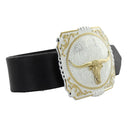 Two-Tone Cowboy Cameo With Longhorn 25815-767