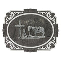 MONTANA SILBVERSMITH Mens' Gunmetal Cameo Filigree With Cowboy 25815SB-731
