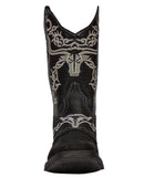 Bota vaquera de punta cuadrada estilo rodeo EL GENERAL para hombre 34313