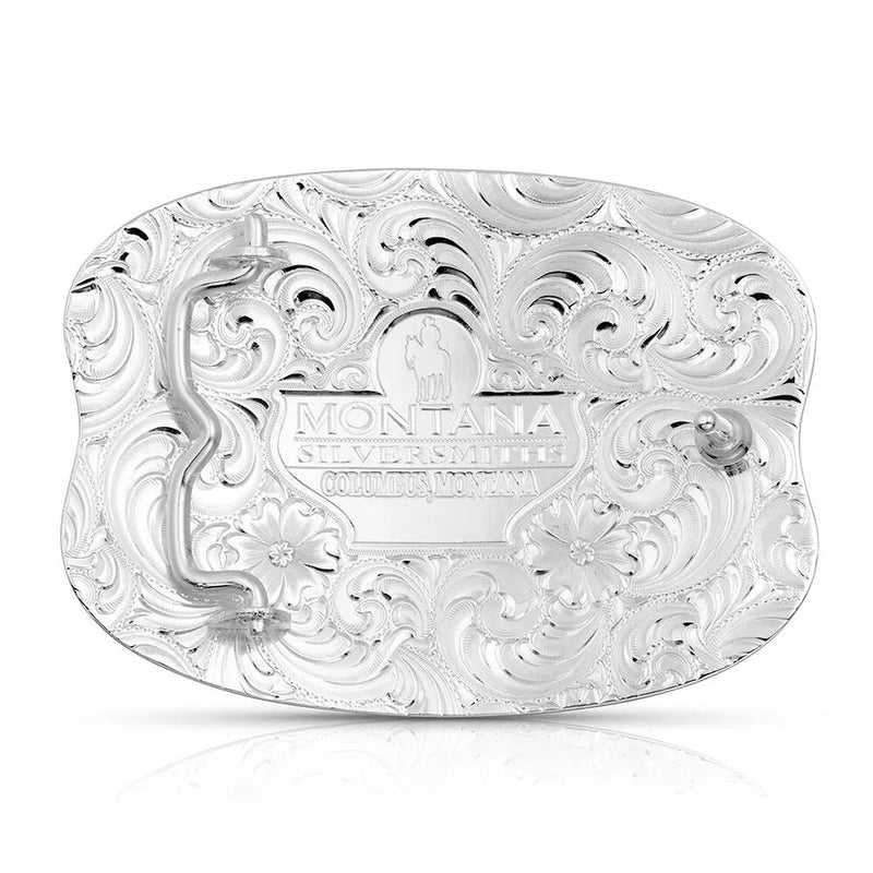 MONTANA SILVERSMITH Men's Shield & Flower Buckle 38210RG-929M