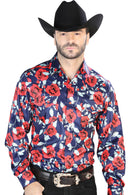 Camisa Vaquera Hombre L/S Rosas 044098