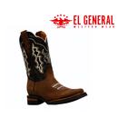 Bota vaquera de rodeo con bordado de cabeza de toro para hombre EL GENERAL 51113