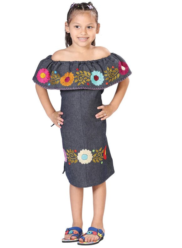 Girl's Dress handcrafted embroidery 603271