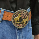 MONTANA Silversmith Men's Tri Color Team Roper Buckle