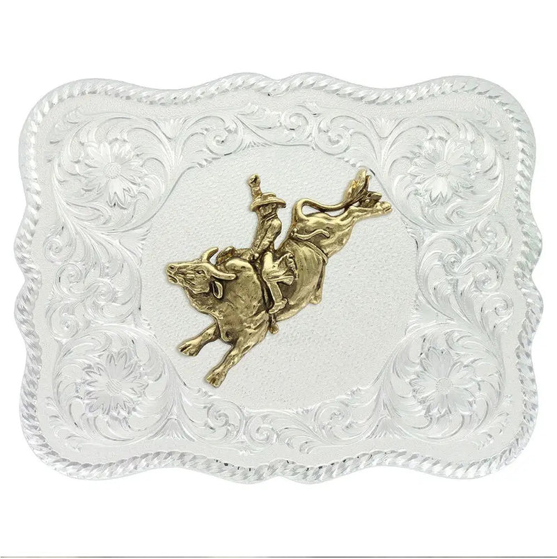 MONTANA SILVERSMITH Men's Silver Western Bull Rider 61669-528