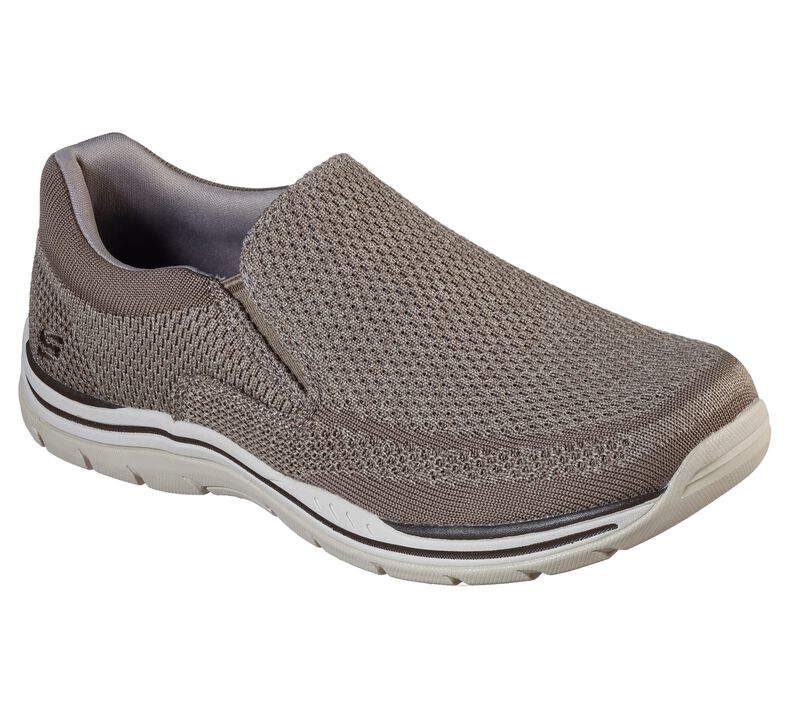 Skechers USA Expected Gomel Men s Slip On Taupe Size 7