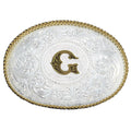 MONTANA SILVERSMITH Initial M Silver Engraved Gold Trim 700G