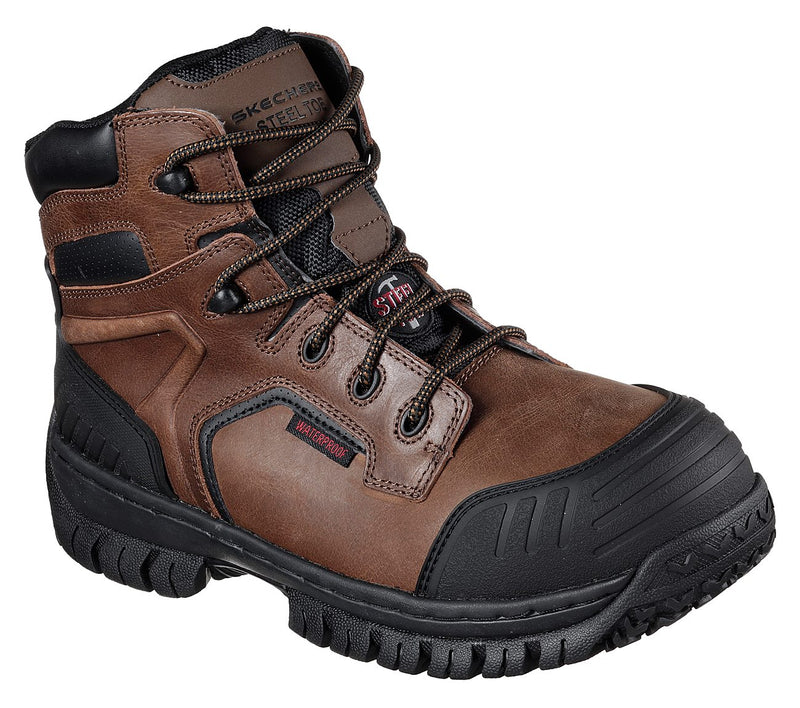 SKECHERS Men's Work Hartan Onkin Waterproof Steel Toe 77121