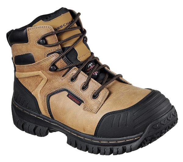 SKECHERS Men's Work Hartan Onkin Waterproof Steel Toe 77121