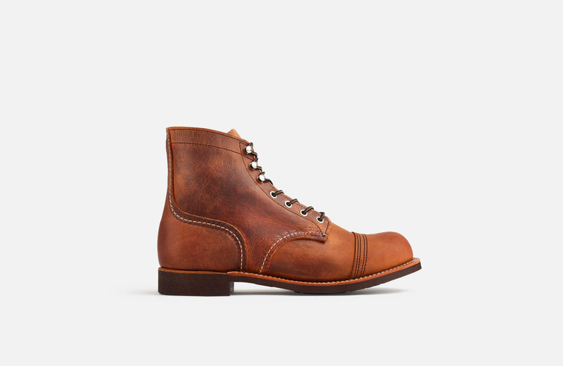 RED WING Men's Iron Ranger 6 inch botin Copper Rough & Tough Leather 08085