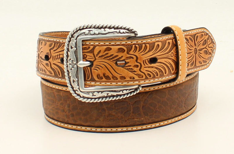 ARIAT Men's Faux Crocodile Print Western Belt A1022008