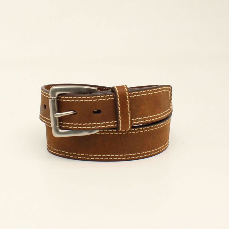 Ariat Men's Brown Tooled Cross Belt