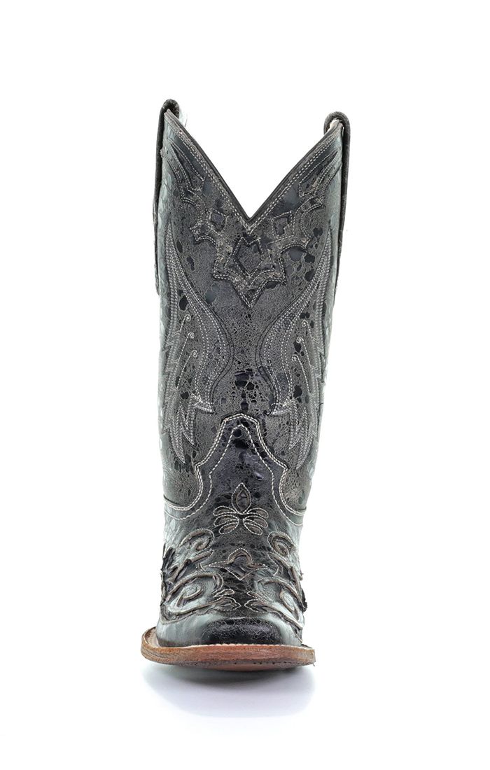 CORRAL BOOTS Women's Snake Inlay Western Boot A2402