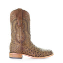 CORRAL BOOTS Men's Ostrich Overlay & Embroidery A4008