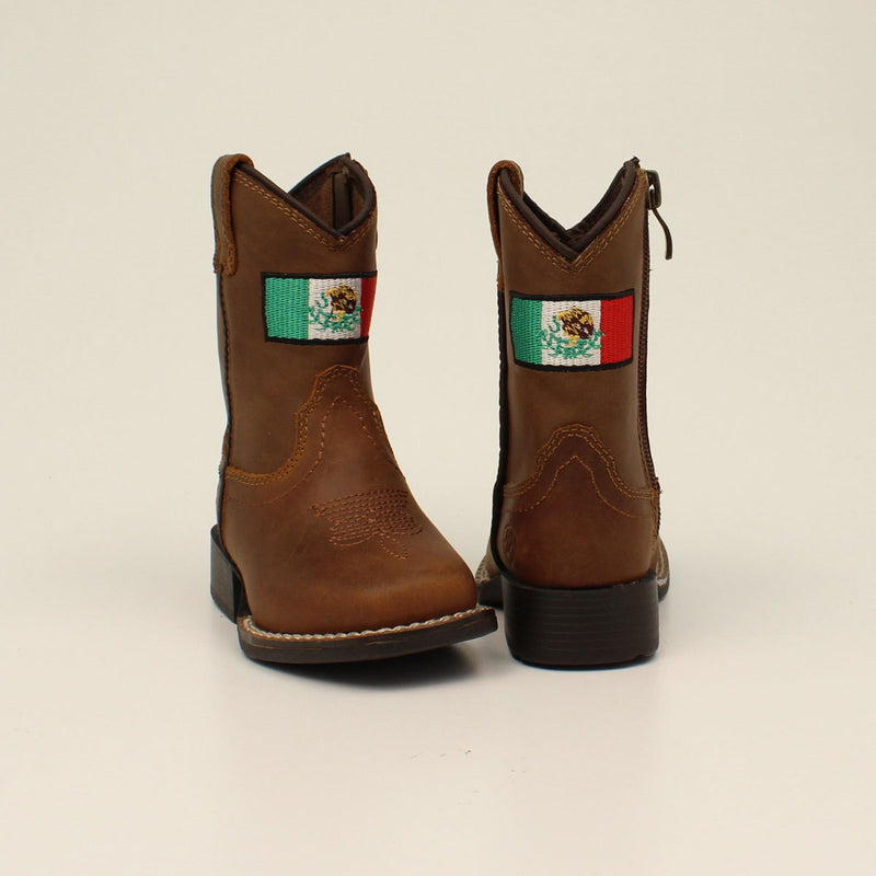 ARIAT Kid's Mexico Flag Style Lil’ Stompers A441002602