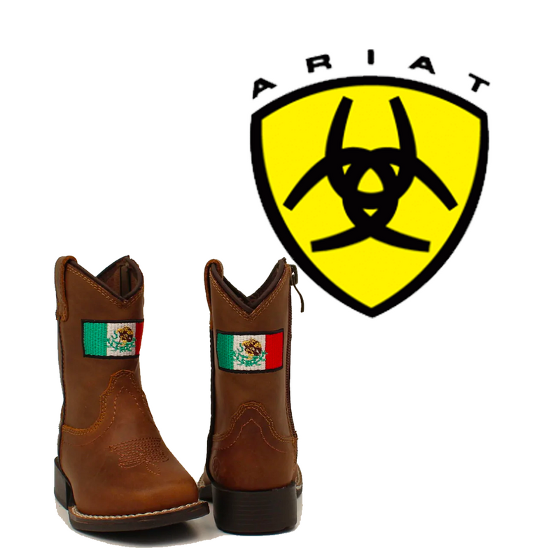 ARIAT Kid's Mexico Flag Style Lil’ Stompers A441002602