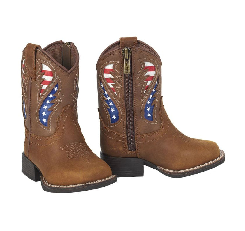ARIAT Kid's George Toddler Boot USA Flag A441002702