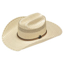 ARIAT Men's Two Tone Woven Double S 10x Straw Hat
