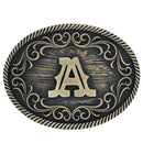 MONTANA SILVERSMITH Men's Filigree Initial Attitude Belt Buckle A915A