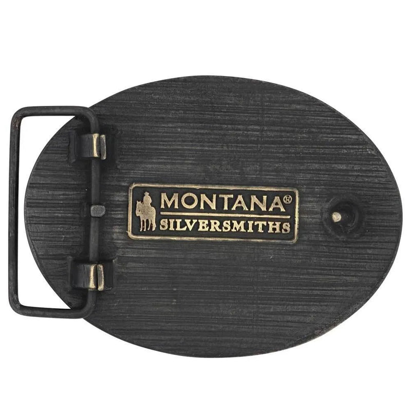 MONTANA SILVERSMITH Men's Filigree Initial Attitude Belt Buckle A915A