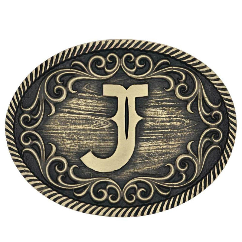 MONTANA SILVERSMITH Filigree Initial Attitude Belt Buckle A915J