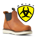 Bota de trabajo Chelsea con cuña Rebar y punta de composite impermeable para mujer de ARIAT 10042564 