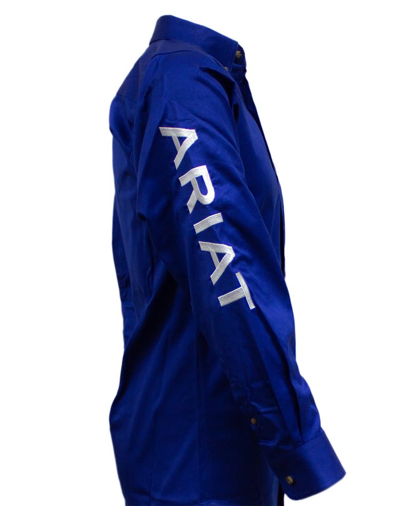 ARIAT Men's Team Logo Twill Fitted LS Shirt 10034232
