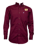 Camisa de manga larga ajustada de sarga con logotipo del equipo ARIAT para hombre 10034233