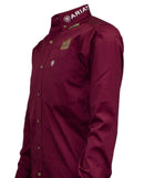 Camisa de manga larga ajustada de sarga con logotipo del equipo ARIAT para hombre 10034233