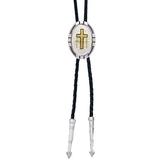 MONTANA SILVERSMITH Men's Triple Cross Figure Bolo Tie BT26-855