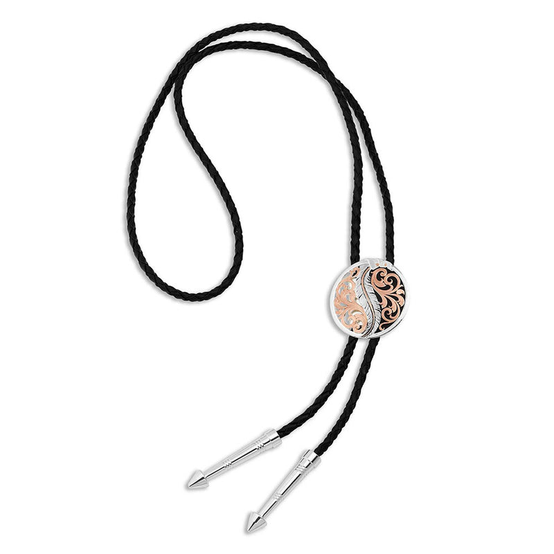 MONTANA SILVERSMITH Men's Wind Dancer Feather Bolo Tie BT4222RG
