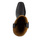 RODEO BRAVO Men's Black Leather Biker Boot