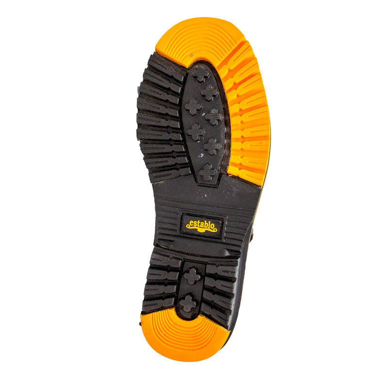 ESTABLO Men's Rounded Toe Soft Toe Work Boot 13359