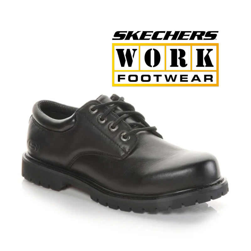 SKECHERS Men's Work Relaxed Fit: Cottonwood - Elks Slip Resistant 77041