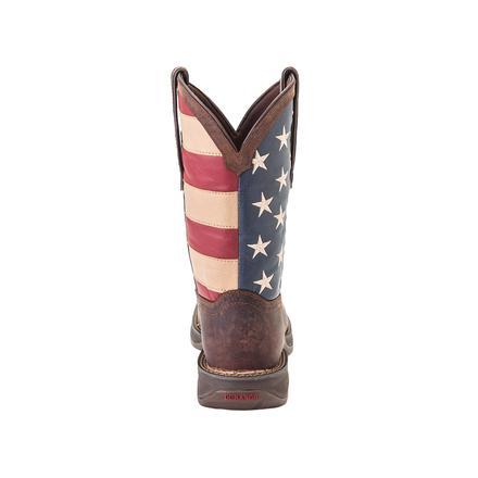 DURANGO Men's Rebel Patriotic Pull-On Western Flag Boot DB5554