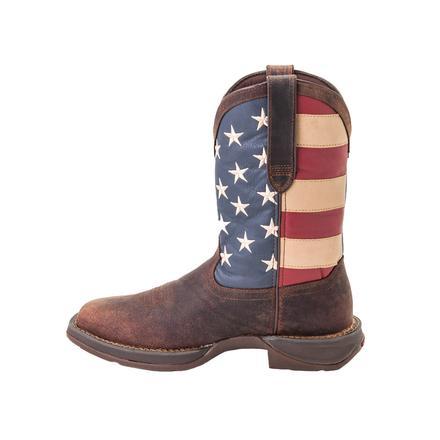 DURANGO Men's Rebel Patriotic Pull-On Western Flag Boot DB5554