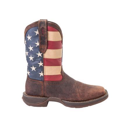 DURANGO Men's Rebel Patriotic Pull-On Western Flag Boot DB5554