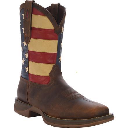 Bota vaquera DURANGO Rebel Patriotic sin cordones para hombre DB5554