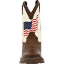 DURANGO Kid's Lil' Rebel Distressed Flag Western Boot DBT0234C