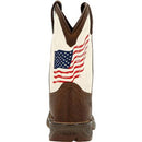 DURANGO Kid's Lil' Rebel Distressed Flag Western Boot DBT0234C