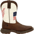 DURANGO Kid's Lil' Rebel Distressed Flag Western Boot DBT0234C