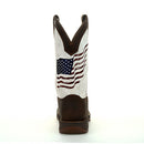 DURANGO Men's Rebel Distressed Flag Embroidery Western Boot