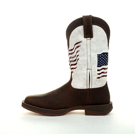 DURANGO Men's Rebel Distressed Flag Embroidery Western Boot DDB0312