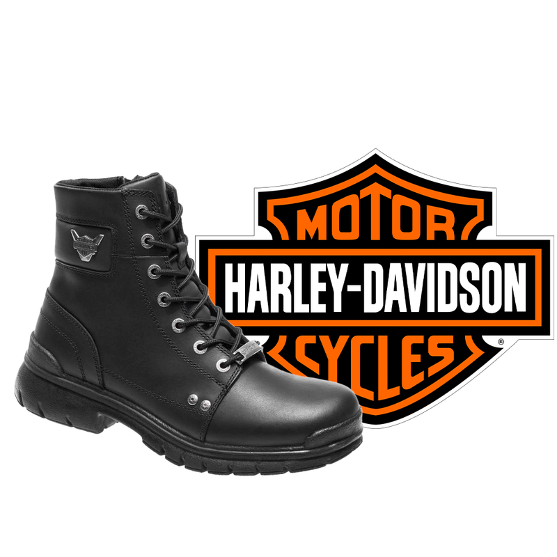 HARLEY DAVIDSON Men's Dunleer 5.5 Inch Black Motorcycle Boots D93459