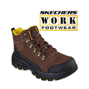 SKECHERS Work Fannter - Dezful - Zapatos de trabajo para hombre (3,18 cm, punta de acero, 200091)